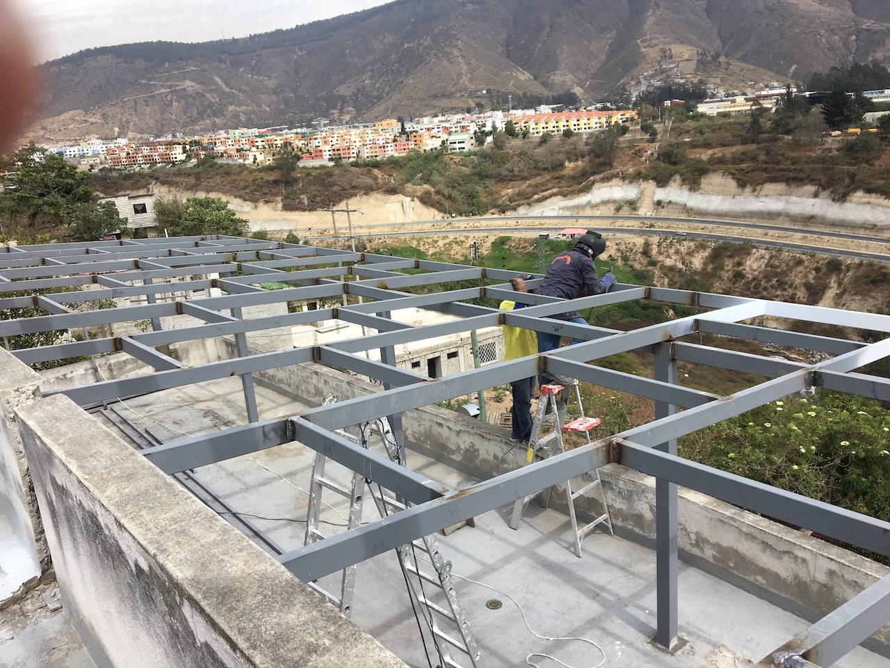 pergola construccion
